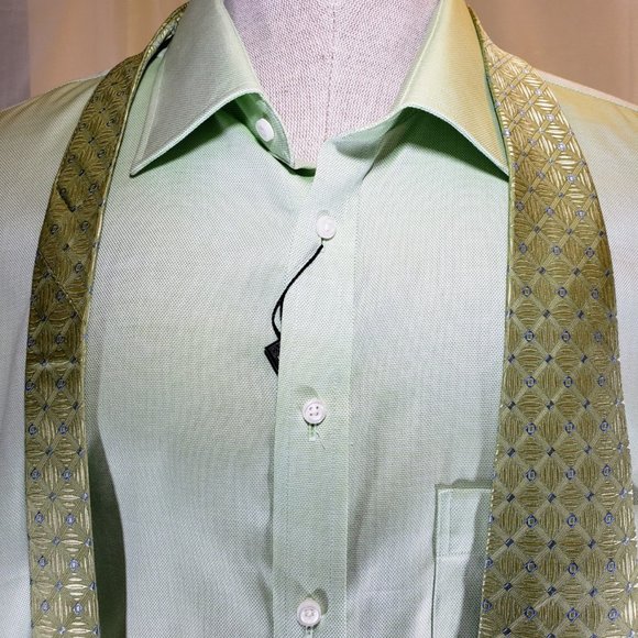 Lipson NuCare, NWT, 18 Neck, Apple Green, 100% Cotton - Picture 5 of 16